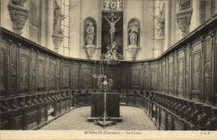 VINTAGE POSTCARD Mondaye Chorus