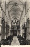 VINTAGE POSTCARD Mondaye Nave and large organ