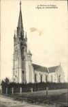 VINTAGE POSTCARD Langannerie L Church Surroundings of Pontivy