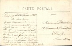 VINTAGE POSTCARD Langannerie L Church Surroundings of Pontivy