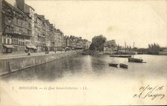 CPA Honfleur Le Quai Sainte Catherine 