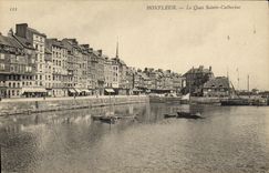 CPA Honfleur Le Quai Sainte Catherine
