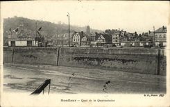 CPA Honfleur Le Quai de la Quarantaine