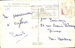 CPM Honfleur Perspective du Quai Saint Catherine