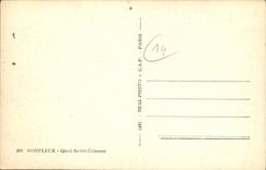 CPM Honfleur Quai Saint Etienne