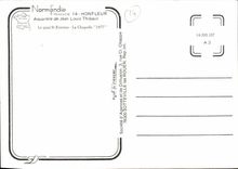 CPM Honfleur Aquarelle de Jean Louis Thibaut Le quai St Etienne La chapelle 1977