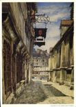 CPA Honfleur Aquarelle de Jean Louis Thibaut Societe du Vieux Honfleur 