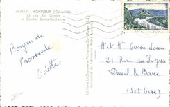 CPM Honfleur La Rue des Lingots et Clocher Sainte Catherine