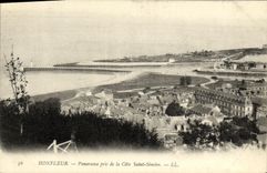 CPA Honfleur Panorama Pris de la Cote Saint Simeon