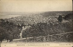 CPA Honfleur Vue Generale Prise de la Cote de Grace