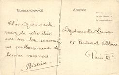 VINTAGE POSTCARD Langrune on Sea View of the dam