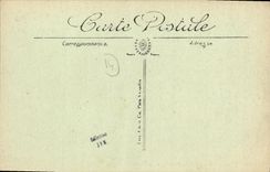 VINTAGE POSTCARD Langrune Hotel of the Small Paradise and the Dam Living room of the small horses