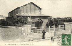 VINTAGE POSTCARD Langrune the Village hall
