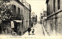 VINTAGE POSTCARD Langrune On Sea Street of the Sea