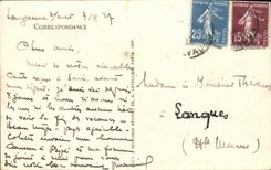 VINTAGE POSTCARD Langrune On Sea Street of the Sea