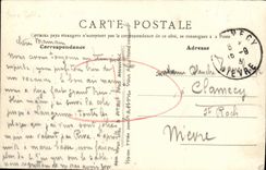 VINTAGE POSTCARD Langrune On Mer the Beach Dimensions Cliffs