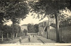 VINTAGE POSTCARD Langrune On Sea Road of Courseulles