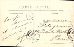 VINTAGE POSTCARD Langrune On Sea Departure For Fishing Caen Boat