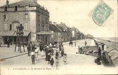 VINTAGE POSTCARD Langrune the Breach and the Dam