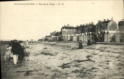 VINTAGE POSTCARD Langrune On Sea Seen Of the Beach