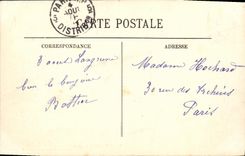 VINTAGE POSTCARD Langrune Cliffs and Country cottages