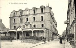 VINTAGE POSTCARD Langrune Street of the Sea Large Hotel
