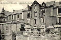 VINTAGE POSTCARD Langrune On Sea L Hotel of Small Pardis