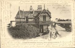 VINTAGE POSTCARD Langrune On Sea Villa Good mood