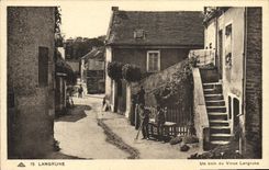 VINTAGE POSTCARD Langrune a Corner of the Langrune Old man