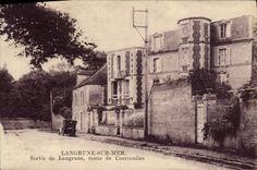 VINTAGE POSTCARD Langrune On Sea Left Langrune Road of Courseulles