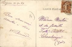 VINTAGE POSTCARD Langrune On Sea Left Langrune Road of Courseulles