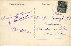 VINTAGE POSTCARD Langrune On Mer the Beach has Low tide Children