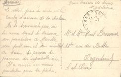 VINTAGE POSTCARD Langrune Marins Bleaches on grass Boat Children of it