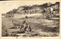 VINTAGE POSTCARD Langrune View of the Dam