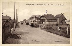VINTAGE POSTCARD Langrune On Sea the Villas Road of St Aubin