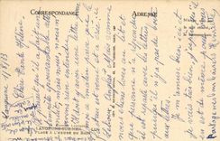 VINTAGE POSTCARD Langrune On Mer the Villas beach has L hour of the bath