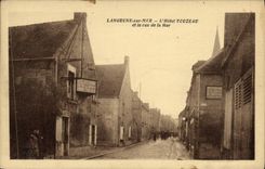 VINTAGE POSTCARD Langrune On Sea L Hotel Touzeau and the Street of the Sea
