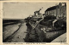 VINTAGE POSTCARD Langrune On Sea Group de Villas On Cliffs