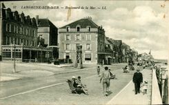 VINTAGE POSTCARD Langrune On Sea Boulevard of the Sea