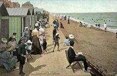 VINTAGE POSTCARD Langrune Cabins