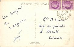 VINTAGE POSTCARD Langrune On Sea plays of Beach Children