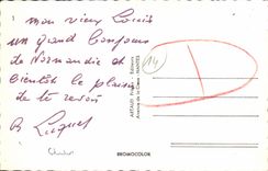 MODERN CARD Langrune On Sea the dam Fountain of the Three Graces Collecting of Goemon