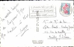 MODERN CARD Langrune On Sea the Beach