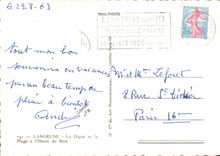 MODERN CARD Langrune the Dam and the Beach has L Hour of the Bath