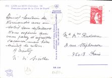 MODERN CARD Lion sur Mer Norman Costume Folklore