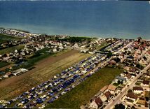 MODERN CARD Lion sur Mer View air camp sites