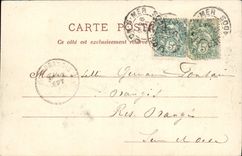 VINTAGE POSTCARD Lion sur Mer the Isabelle Country cottages