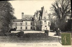 VINTAGE POSTCARD Lion sur Mer the castle L entered