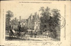 VINTAGE POSTCARD Lion sur Mer Castle district of Caen