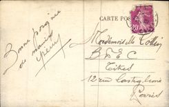 VINTAGE POSTCARD Lion sur Mer At the edge of L Water